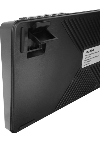 eMachines EAK860 Siyah USB Rainbow Aydınlatmalı Q Standart Kompakt Klavye