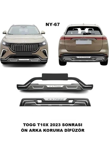 Ön Arka Koruma Togg T10X-ÖN Arka Difüzör Togg T10X