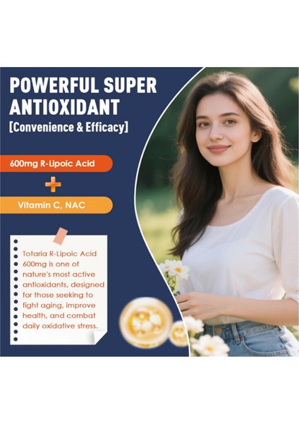 Healt R Alpha Lipoic Acid 600 mg With Nac – Ala Antioxidant Neuropathy - Nerve Health - Cell Energy – Anti-Aging Vegan 120 Kapsül fırsatları
