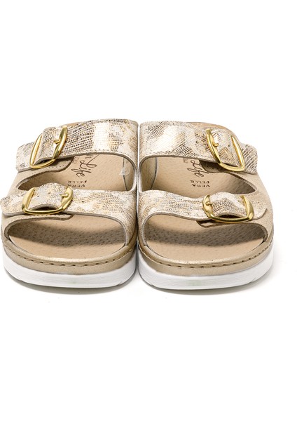 Kadın Sandalet 5619 Green Life Stretch Women's Footwear Gold/beige fırsatları