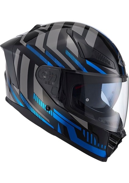 Nukro Power Mavi Siyah Kapalı Kask Pinlock Hediyeli Tam Kask fırsatları