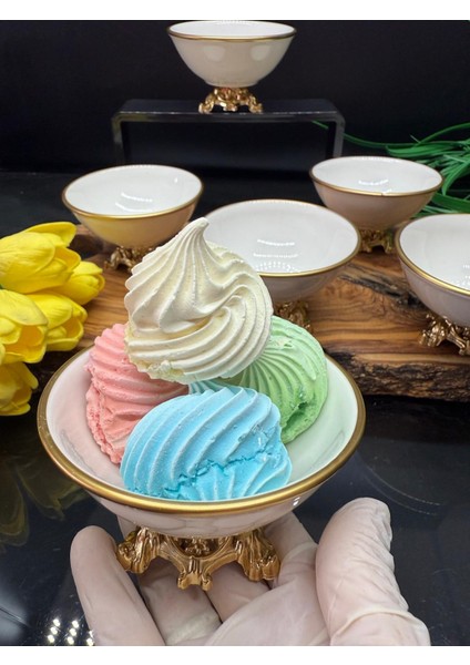 Porselen Gold Ayaklı Kase Takımı fiyatları