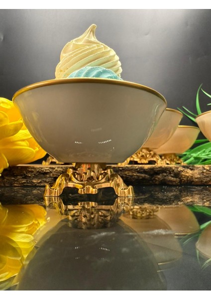 Porselen Gold Ayaklı Kase Takımı fırsatları