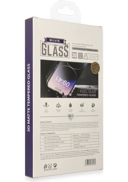 Bfs iPhone 15 Pro Bilvis 3D Mat Cam Ekran Koruyucu fiyatları