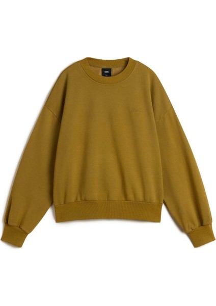 Kadın Sweatshirt Retro Crew Kadın Hardal Sweatshirt