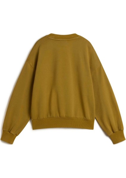 Kadın Sweatshirt Retro Crew Kadın Hardal Sweatshirt fiyatları