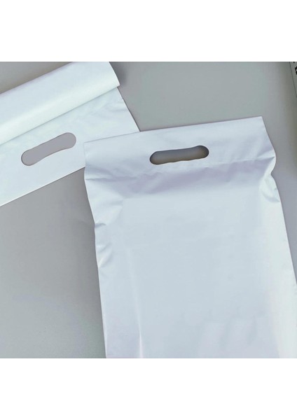 45X55+5+7CM El Geçmeli Lüx Mat Beyaz Cepsiz Kargo Poşeti fiyatları