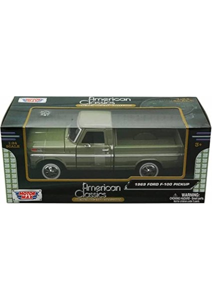 Motormax Metal Araba 1969 Ford F-100 Pickup 1:24 3+ - Klasik Yeşil fiyatları
