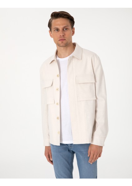 Erkek Bej Regular Fit Ceket 50303828-VR011