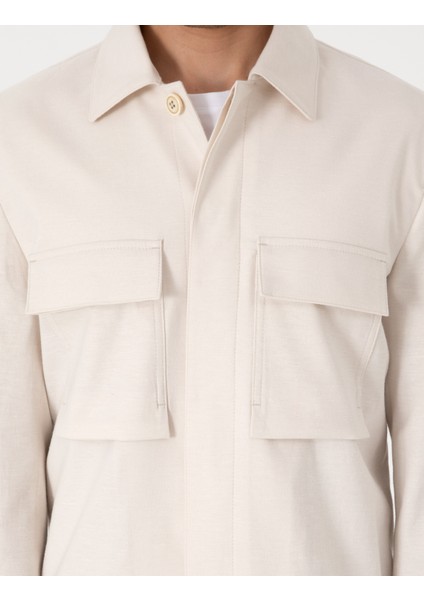 Erkek Bej Regular Fit Ceket 50303828-VR011