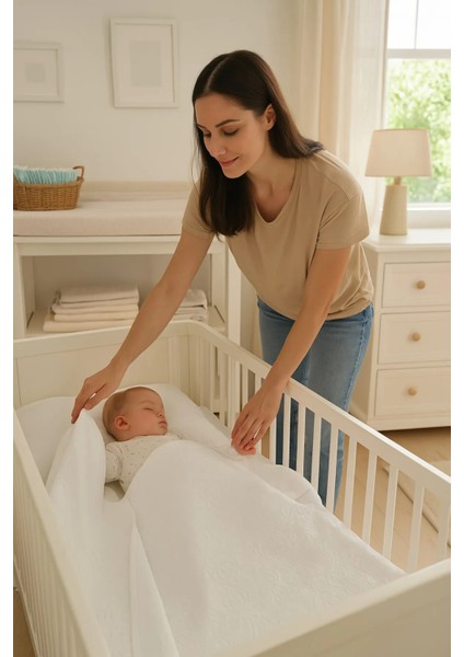 Hera Kumaş Bebek Pike Takımı 4 Parça ( 80CM x 140CM ) (100CM x 150CM)