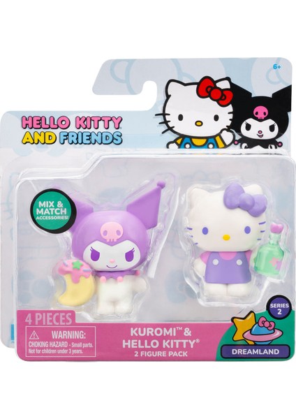 Kuromi ve Hello Kitty Dreamland Figür Seti – 2’li Sanrio Koleksiyon Oyuncak