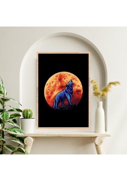 Kurt Hayvan Büyük Boy Renkli Solmaz Kaliteli Baskı Çerçeve Görünümlü Mdf Tablo 70X50CM 266 fiyatları