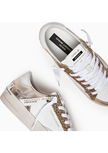 Sk8 Deluxe W Kadın Sneaker ( Günlük) 27107PP6.51 Crime London Sk8 Deluxe C08 Lgold indirimleri