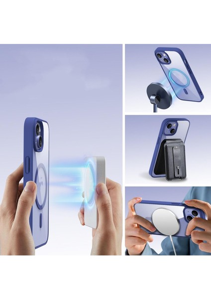 iPhone 11 Uyumlu Kenarları Renkli Şeffaf Magsafe Kılıf modelleri