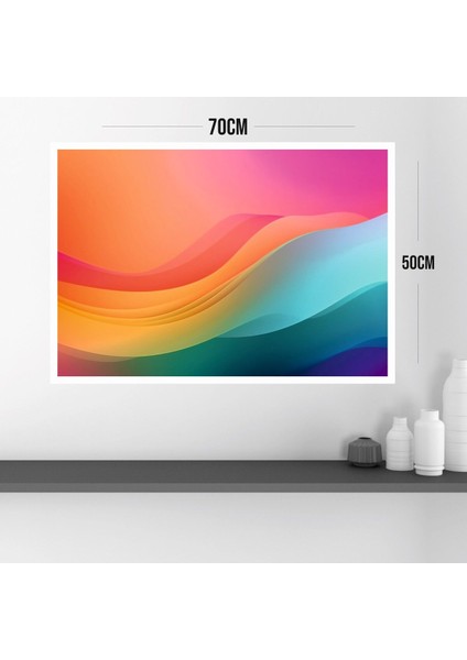 Büyük Boy Renkli Solmaz Kaliteli Baskı Çerçeve Görünümlü Mdf Tablo 70X50CM 131 modelleri