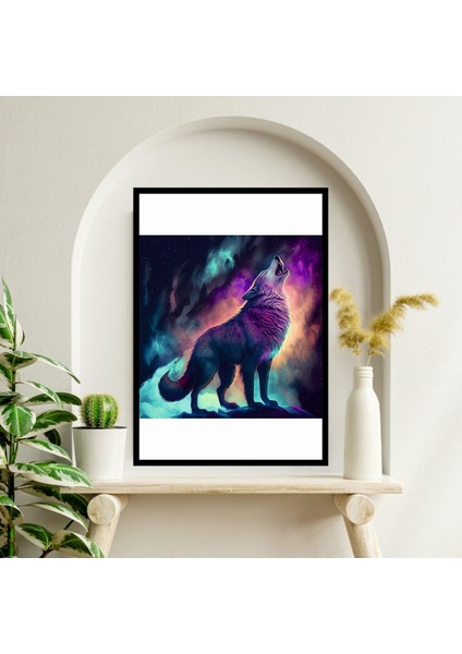 Kurt Hayvan Büyük Boy Renkli Solmaz Kaliteli Baskı Çerçeve Görünümlü Mdf Tablo 70X50CM 95 fiyatları
