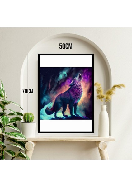 Kurt Hayvan Büyük Boy Renkli Solmaz Kaliteli Baskı Çerçeve Görünümlü Mdf Tablo 70X50CM 95 modelleri