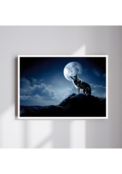 Kurt Doğa Büyük Boy Renkli Solmaz Kaliteli Baskı Çerçeve Görünümlü Mdf Tablo 70X50CM 165