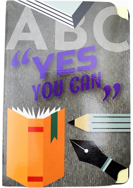 20X13 64 Yaprak Kampüs Bloknot Yes You Can Çizgili (KB-9091)