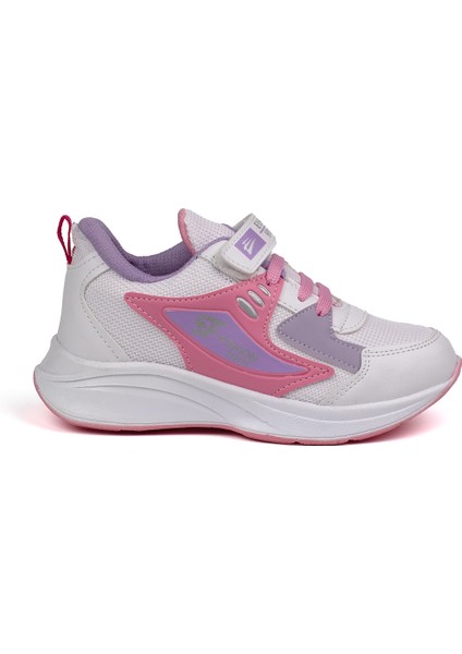 Kız Çocuk Beyaz Pembe Cırtlı Bağcıklı Sneaker Günlük Rahat Spor Ayakkabı fırsatları