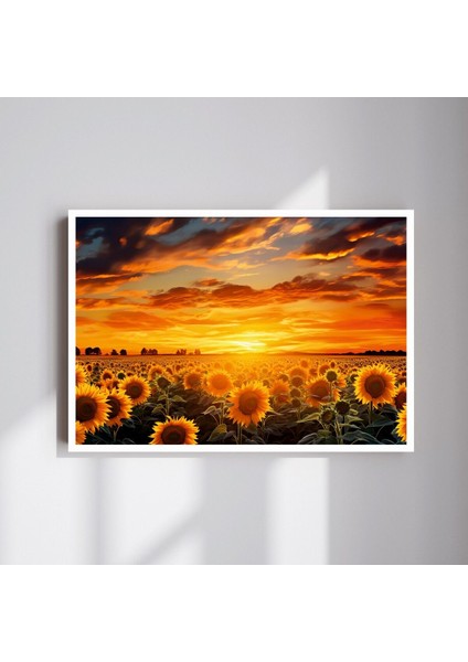 Doğa Manzara Büyük Boy Renkli Solmaz Kaliteli Baskı Çerçeve Görünümlü Mdf Tablo 70X50CM 106