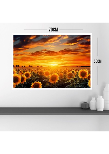 Doğa Manzara Büyük Boy Renkli Solmaz Kaliteli Baskı Çerçeve Görünümlü Mdf Tablo 70X50CM 106 modelleri