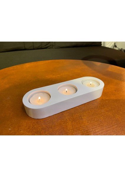 Dekoratif 3 Bölmeli Tealight Mumluk fiyatları