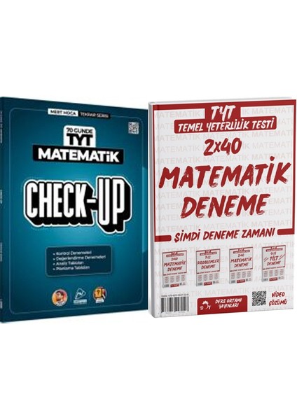 Mert + Ders Ortamı Tyt Matematik Check Up Deneme 2 Li Set fiyatları