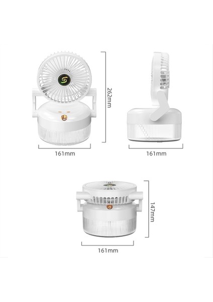 USB Şarj Katlanır Masaüstü Sprey Nemlendirme Fan