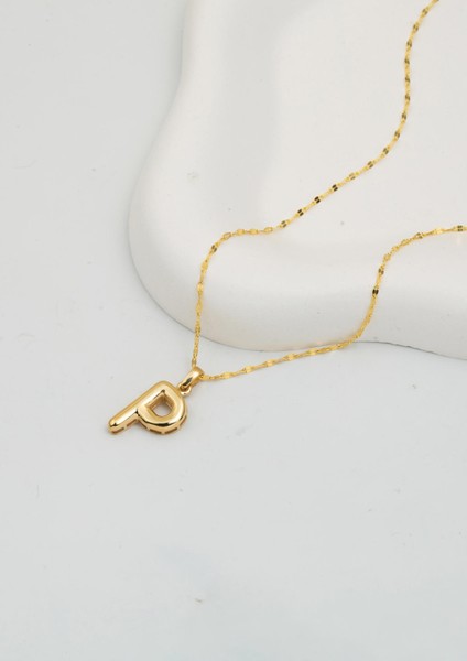 Balon P Harfi 14 Ayar Altın Kolye modelleri