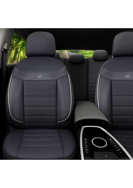 Skoda Fabia Hatchback 2007 Aracınıza Uyum Sağlayan Oto Koltuk Kılıfı Tam Takım - Venüs Beyaz fiyatları