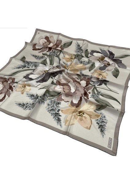 Ipek Eşarp 2026 Kış - 9414-04 Bej Kahve Twill