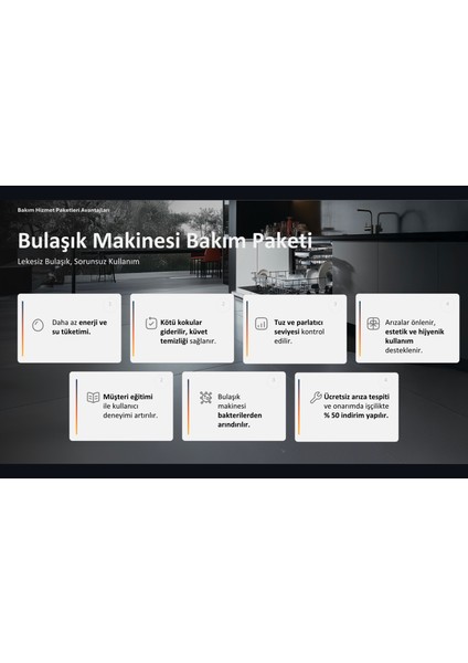 Bulaşık Makinesi Bakım Paketi (1 Yıl)