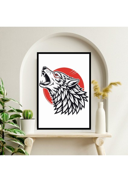 Kurt Hayvan Büyük Boy Renkli Solmaz Kaliteli Baskı Çerçeve Görünümlü Mdf Tablo 70X50CM 118 fiyatları