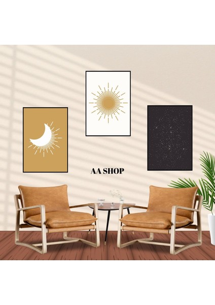 3 Parça Renkli Solmaz Kaliteli Baskı Çerçeve Görünümlü Mdf Tablo Set 96 fiyatları