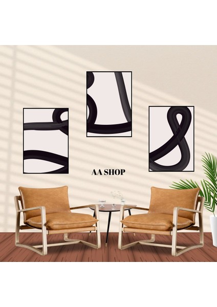 3 Parça Renkli Solmaz Kaliteli Baskı Çerçeve Görünümlü Mdf Tablo Set 99 fiyatları