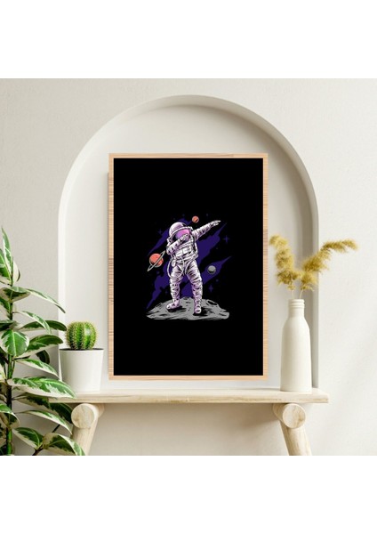 Astronot Uzay Büyük Boy Renkli Solmaz Kaliteli Baskı Çerçeve Görünümlü Mdf Tablo 70X50CM 176 fiyatları