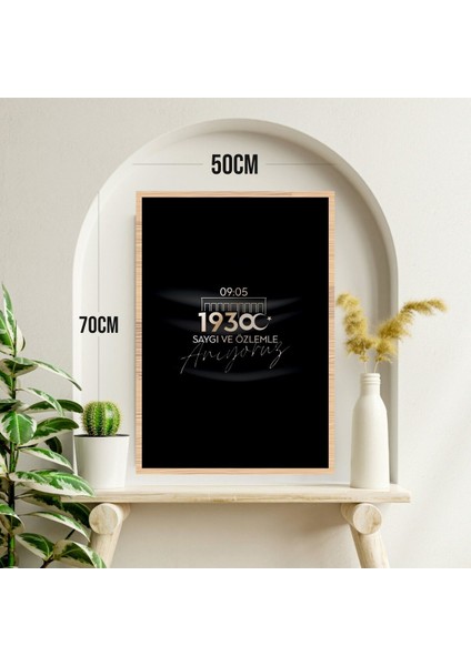 Anıtkabir Atatürk Büyük Boy Renkli Solmaz Kaliteli Baskı Çerçeve Görünümlü Mdf Tablo 70X50CM 210 modelleri