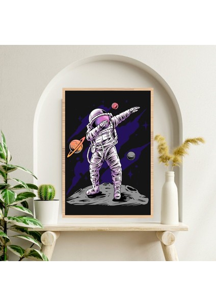 Uzay Astronot Büyük Boy Renkli Solmaz Kaliteli Baskı Çerçeve Görünümlü Mdf Tablo 70X50CM 219 fiyatları