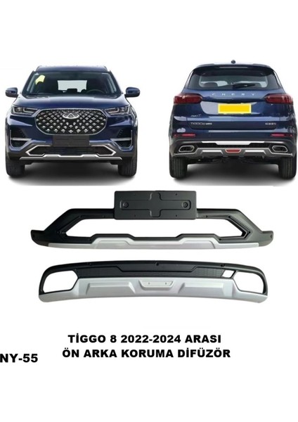 Chery Tiggo 8 Ön ve Arka Tampon Koruma Difüzör Tiggo 8 Pro 2022-2024 Arası Ön Arka Difüzör fiyatları