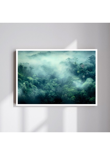 Doğa Manzara Büyük Boy Renkli Solmaz Kaliteli Baskı Çerçeve Görünümlü Mdf Tablo 70X50CM 86