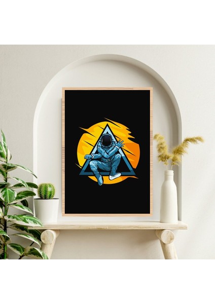 Uzay Astronot Büyük Boy Renkli Solmaz Kaliteli Baskı Çerçeve Görünümlü Mdf Tablo 70X50CM 262 fiyatları