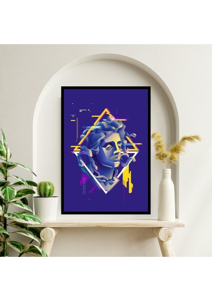 Medusa Büyük Boy Renkli Solmaz Kaliteli Baskı Çerçeve Görünümlü Mdf Tablo 70X50CM 119 fiyatları