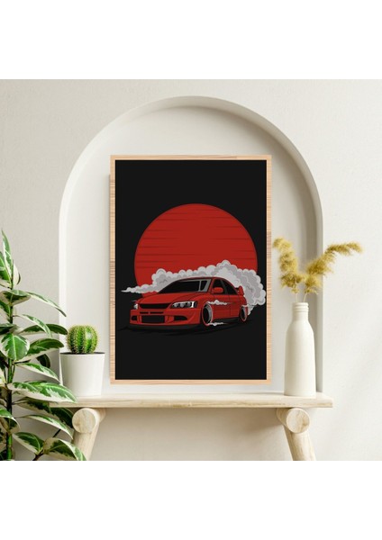 Araba Drift Büyük Boy Renkli Solmaz Kaliteli Baskı Çerçeve Görünümlü Mdf Tablo 70X50CM 255 fiyatları