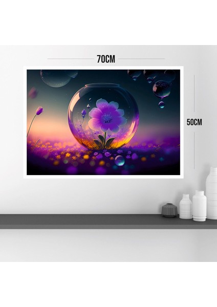 Çiçek Doğa Büyük Boy Renkli Solmaz Kaliteli Baskı Çerçeve Görünümlü Mdf Tablo 70X50CM 128 modelleri
