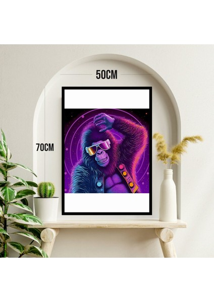 Hayvan Büyük Boy Renkli Solmaz Kaliteli Baskı Çerçeve Görünümlü Mdf Tablo 70X50CM 74 modelleri