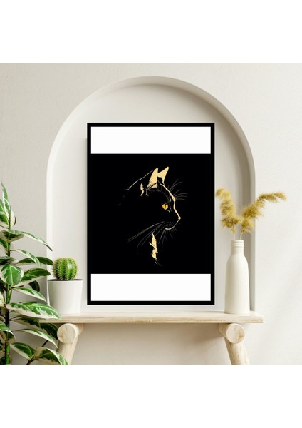 Kedi Hayvan Büyük Boy Renkli Solmaz Kaliteli Baskı Çerçeve Görünümlü Mdf Tablo 70X50CM 179 fiyatları