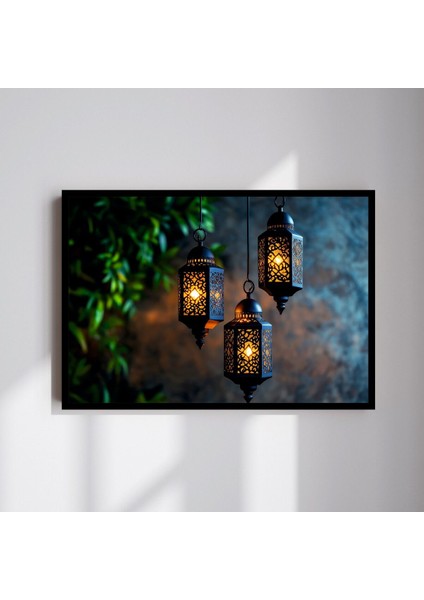 Büyük Boy Renkli Solmaz Kaliteli Baskı Çerçeve Görünümlü Mdf Tablo 70X50CM 122