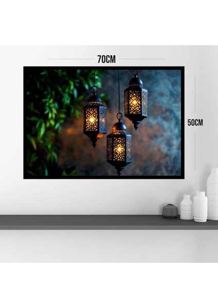 Büyük Boy Renkli Solmaz Kaliteli Baskı Çerçeve Görünümlü Mdf Tablo 70X50CM 122 modelleri